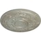 Ekena Millwork Darnay Ceiling Medallion (Fits Canopies up to 7 1/4"), Hand-Painted Flash Gold, 29 1/4"OD x 2"P CM29DAFLS - alternate 3